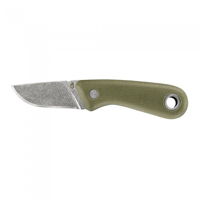 [해외]거버 상자 접는 Ourtdoor 칼 Vertebrae Fixed Blade 4139481880 Green / Chrome