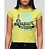[해외]슈퍼드라이 Varsity Burnout 모자 반팔 티셔츠 140588858 Lemon Tonic