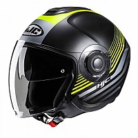 [해외]HJC i40N Dova 오픈 페이스 헬멧 9140771332 Black / Yellow