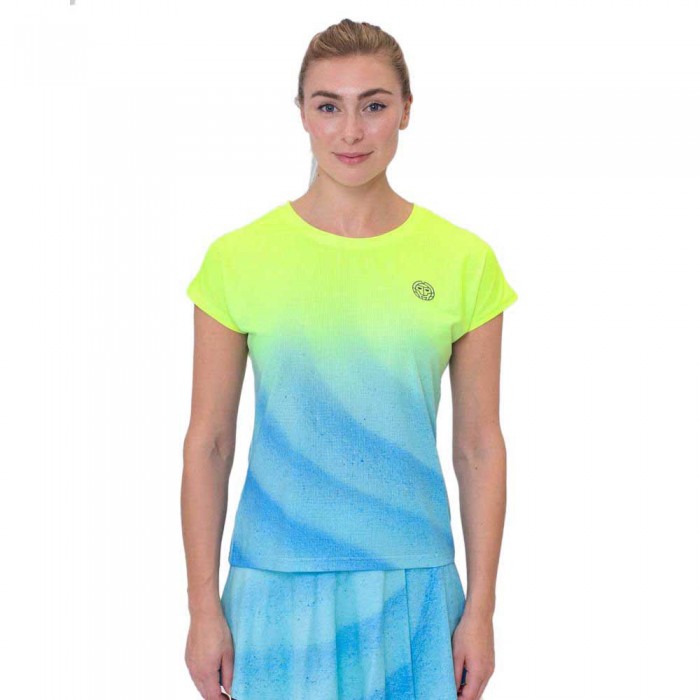 [해외]BIDI BADU Beach Spirit 반팔 티셔츠 12140563510 Neon Yellow / Aqua