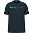 [해외]헤드 RACKET 레인bow 반팔 티셔츠 12140188034 Navy