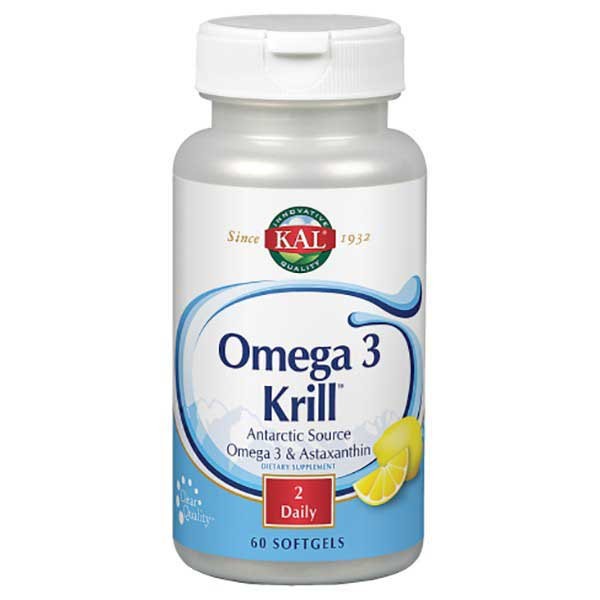 [해외]KAL 필수지방산 Omega 3 Krill 500mg 60 소프트젤 4140178354