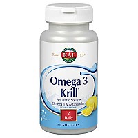 [해외]KAL 필수지방산 Omega 3 Krill 500mg 60 소프트젤 4140178354