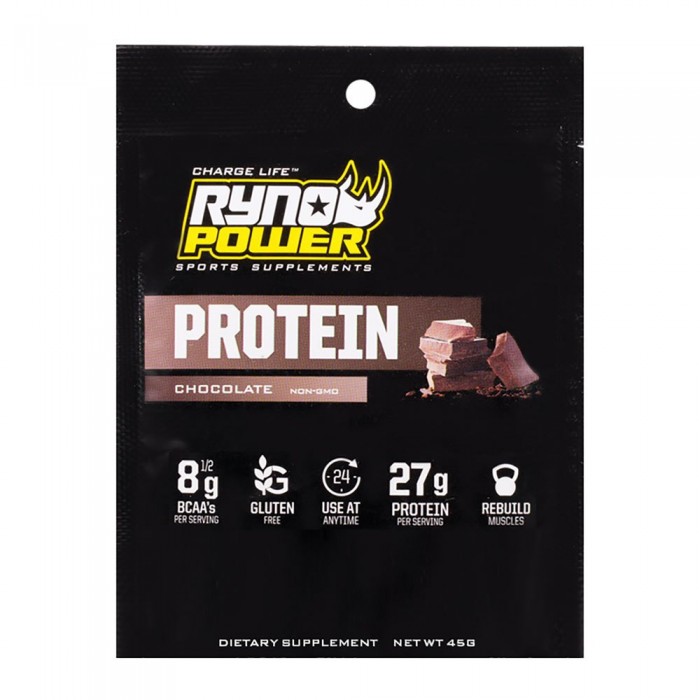 [해외]RYNO POWER 가루 Protein Single Serving 45gr Chocolate 4140663859 Black