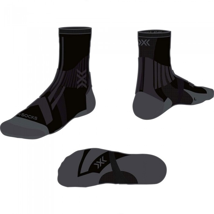 [해외]X-SOCKS 트레일 Run Perform Crew 양말 4140579896 Black / Charcoal