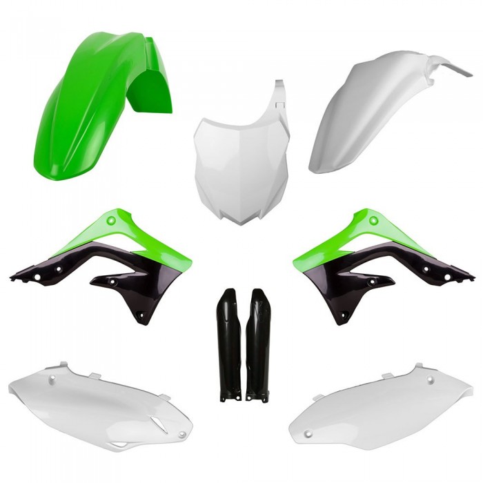 [해외]POLISPORT OFF ROAD MX Full Kawasaki KX450F 13-15 91568 오토바이 플라스틱 키트 9140846080 Green / White / Black