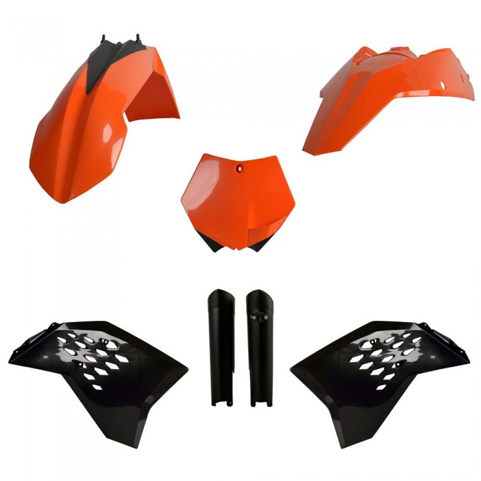 [해외]POLISPORT OFF ROAD MX Full KTM SX/SX-F/XC/XC-F 08-10 91562 오토바이 플라스틱 키트 9140846104 Orange / Black