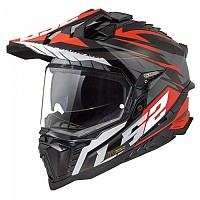 [해외]LS2 풀페이스 헬멧 MX701 Explorer Spire 9140764391 Black / Titanium / Red