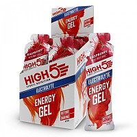 [해외]HIGH5 에너지 젤 상자 Electrolyte 60g 20 단위 산딸기 3140594983 White / Red