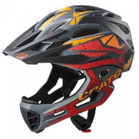 [해외]크라토니 C-Maniac 프로 다운힐 헬멧 1140798221 Black / Red / Orange Matt