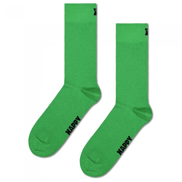 [해외]HAPPY SOCKS Solid 크루 양말 140776558 Green