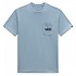 [해외]반스 Style 76 Back 반팔 티셔츠 140603554 Dusty Blue / Dres