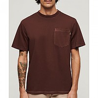 [해외]슈퍼드라이 Contrast Stitch 포켓 반팔 티셔츠 140587928 Washed Brown