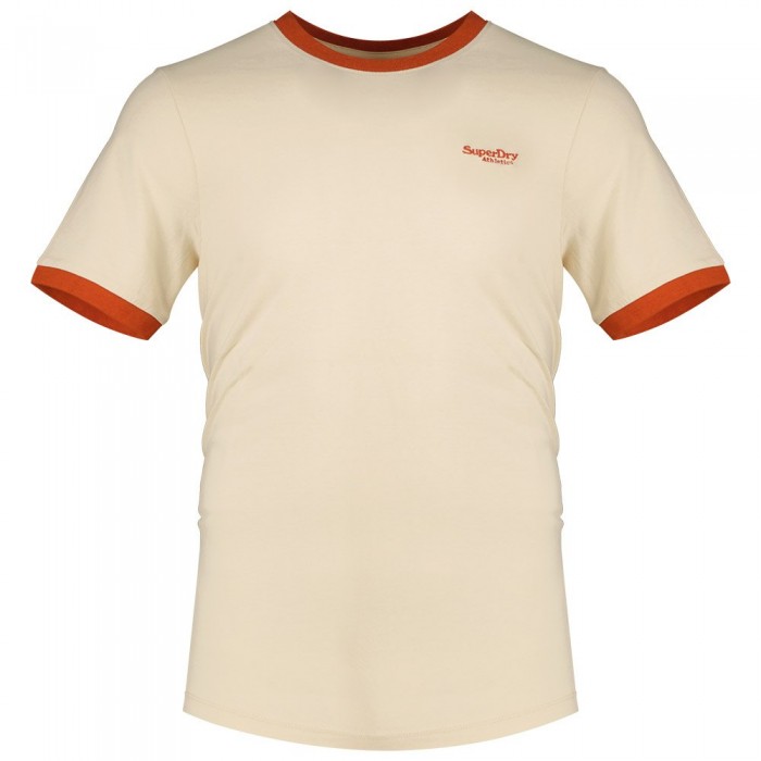 [해외]슈퍼드라이 Essential 로고 Ringer 반팔 티셔츠 140588137 Oatmeal / Denim Co Rust