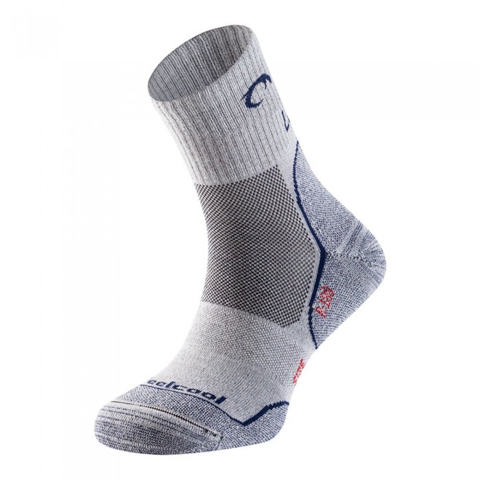 [해외]LURBEL Camino Four Half 크루 양말 4140858989 Ice Gray / Navy Blue