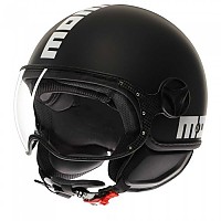 [해외]모모디자인 오픈 페이스 헬멧 FGTR Classic 9140653504 Mono Matt Black / White
