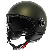[해외]모모디자인 FGTR EVO 오픈 페이스 헬멧 9140653518 Mono Matt Green / Black
