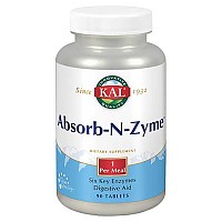 [해외]KAL 효소 및 소화 보조제 Absorb-N-Zyme 90 정제 7140178324