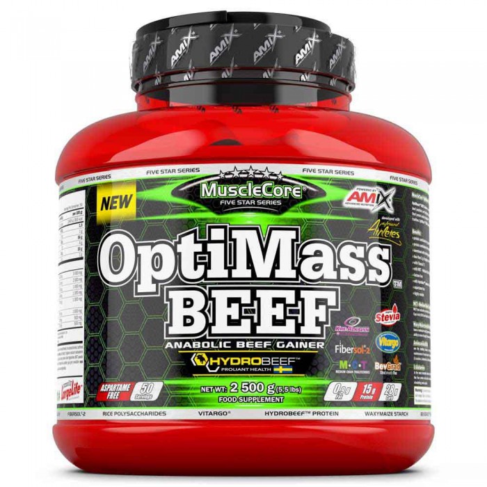 [해외]AMIX 프로틴 더블 초콜릿 화이트 OptiMass BEEF 2.5kg 7140606823