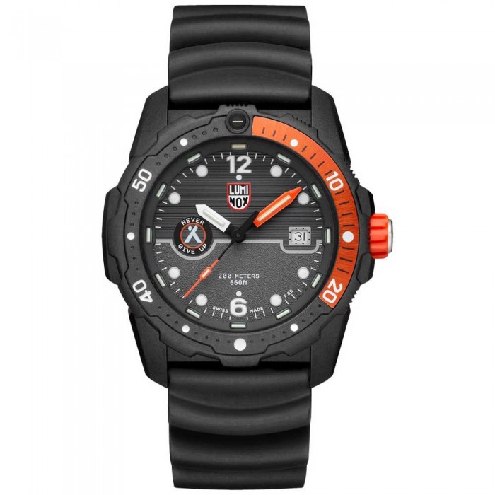 [해외]루미녹스 스트랩 Bear Grylls Survival Sea 3720 Series 14137435948 Black / Orange / NBR Black