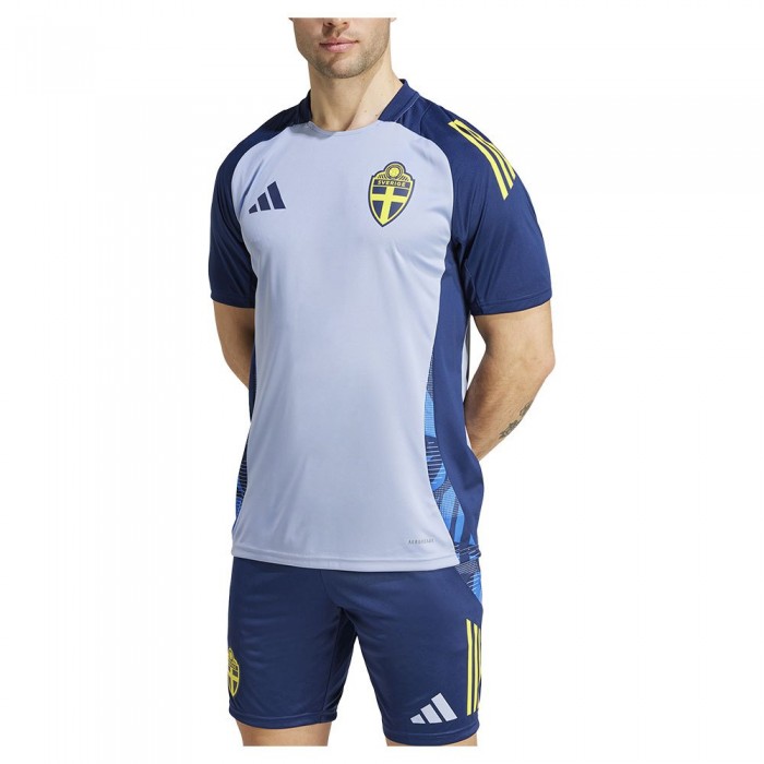 [해외]아디다스 Sweden 23/24 트레이닝 반팔 티셔츠 3140538987 Chalk Blue / Team Navy Blue 2