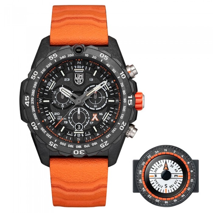 [해외]루미녹스 스트랩 Bear Grylls Survival Master 3740 Series 3137435950 Black / NBR Orange