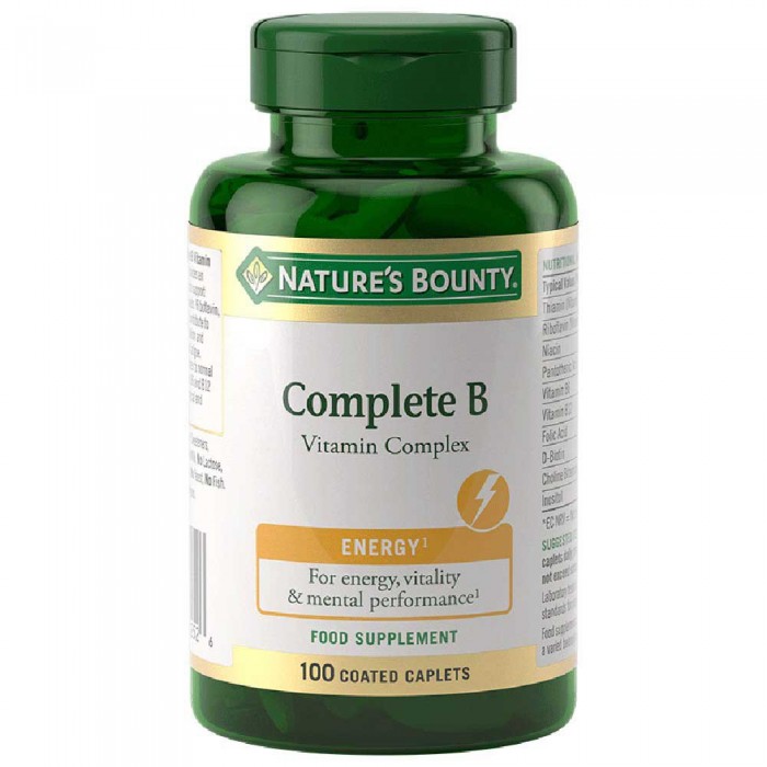 [해외]NATURES BOUNTY 중립 맛 B-Complex 100 모자슐 3138723699