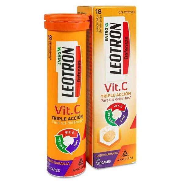[해외]LEOTRON 비타민 및 셀레늄 식품 보충제 C Zinc 18 정제 3140430695