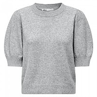 [해외]ONLY Rica Life Knit 반팔 티셔츠 140691734 Light Grey Melange