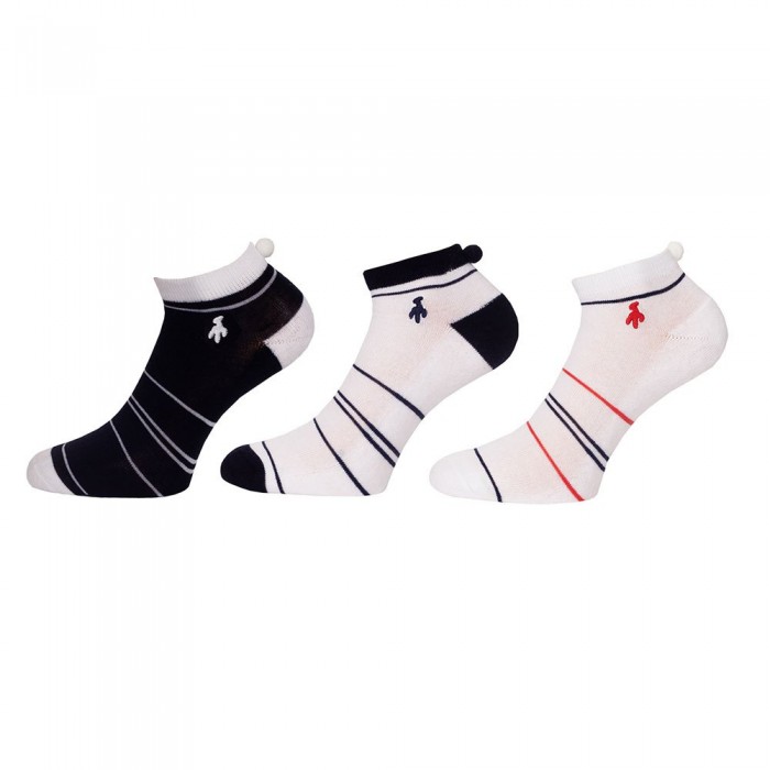 [해외]GREEN LAMB Striped 양말 3 켤레 140847054 Navy / White / Poppy