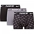 [해외]나이키 트렁크 3 단위 138629484 Nike Logo Print / Cool Grey / Black