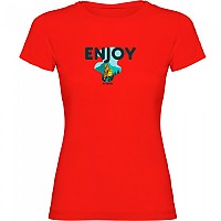 [해외]KRUSKIS 반소매 티셔츠 Enjoy 4140891139 Red