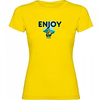 [해외]KRUSKIS 반소매 티셔츠 Enjoy 4140891145 Yellow