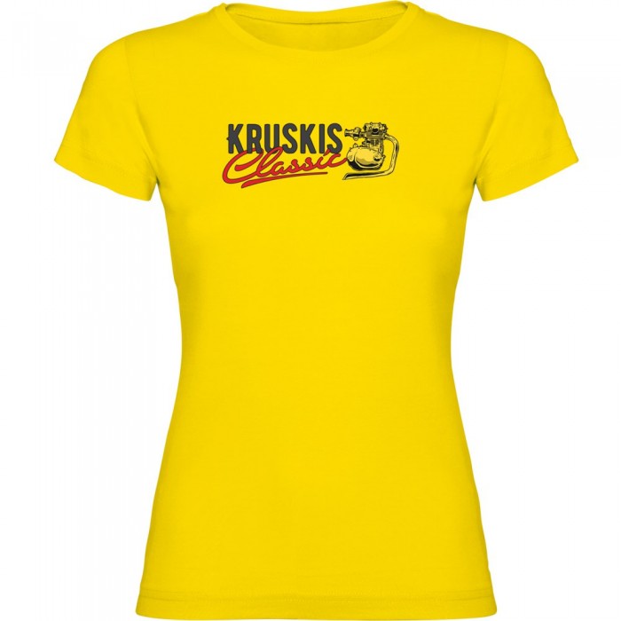 [해외]KRUSKIS Logo Classic 반팔 티셔츠 9140891609 Yellow