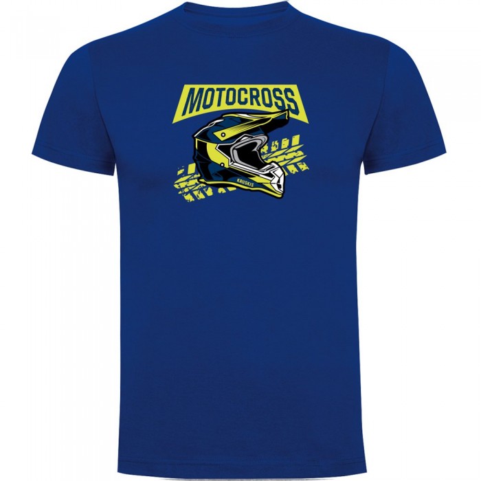 [해외]KRUSKIS Motocross 헬멧 반팔 티셔츠 9140891633 Royal Blue