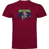 [해외]KRUSKIS 반소매 티셔츠 Motocross Racer 9140891654 Dark Red