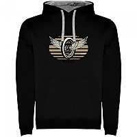 [해외]KRUSKIS Motorcycle Wings Bicolor 후드티 9140891700 Black / Grey