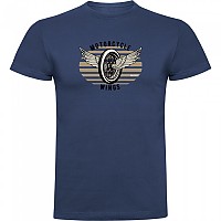 [해외]KRUSKIS 반소매 티셔츠 Motorcycle Wings 9140891713 Denim Blue