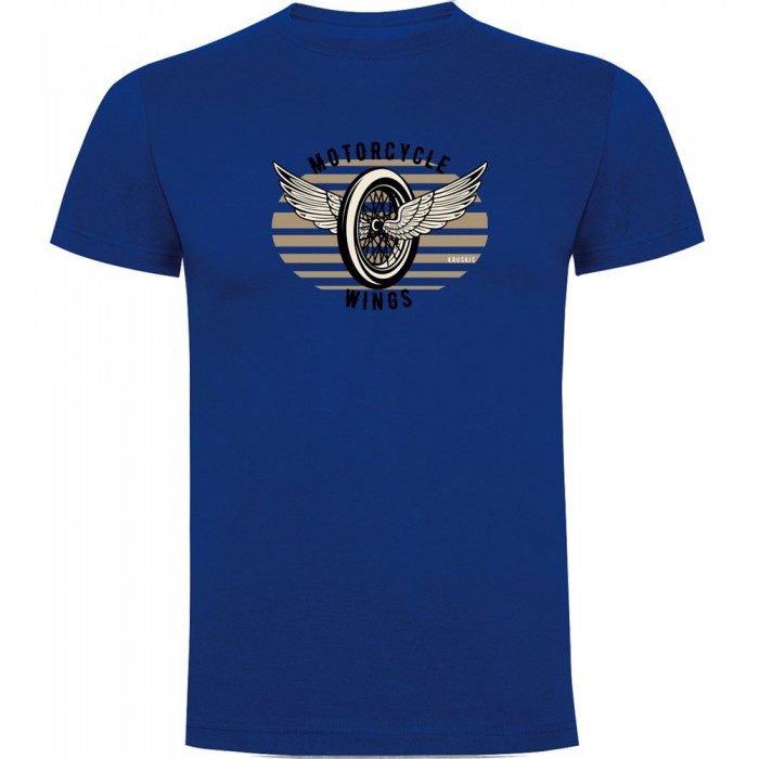 [해외]KRUSKIS Motorcycle Wings 반팔 티셔츠 9140891721 Royal Blue