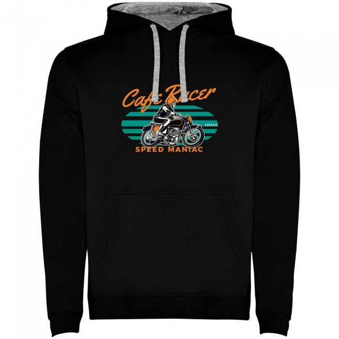 [해외]KRUSKIS 후드티 Racer Maniac Bicolor 9140891932 Black / Grey