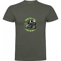 [해외]KRUSKIS 반소매 티셔츠 Ride To Live 9140891971 Dark Army Green