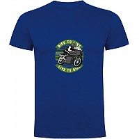 [해외]KRUSKIS 반소매 티셔츠 Ride To Live 9140891981 Royal Blue