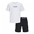 [해외]잭앤존스 Oliver 운동복 7140438719 White / Pack Black Shorts