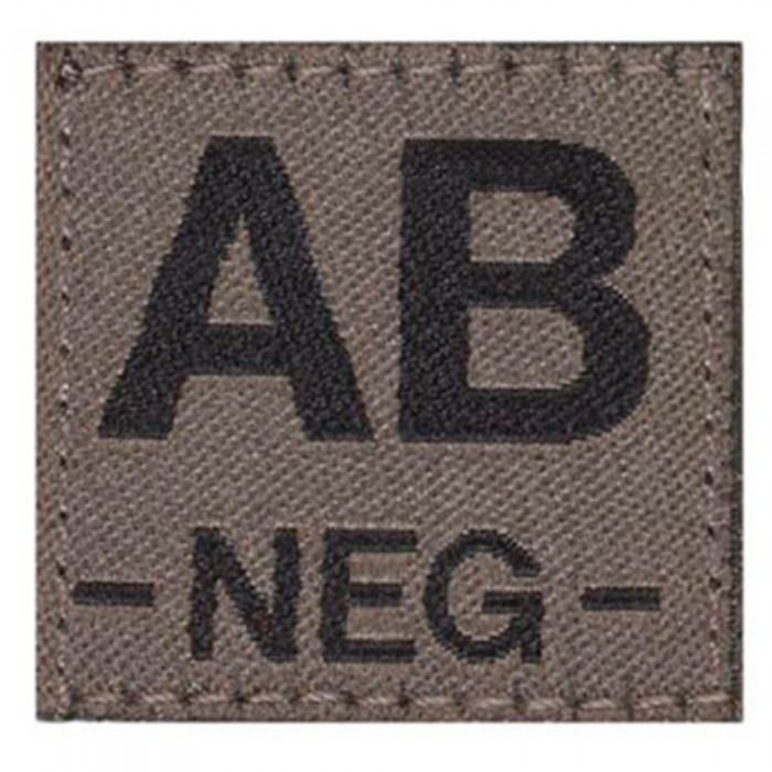 [해외]CLAWGEAR Neg 혈액형 패치 AB 14140892501 Grey Brown