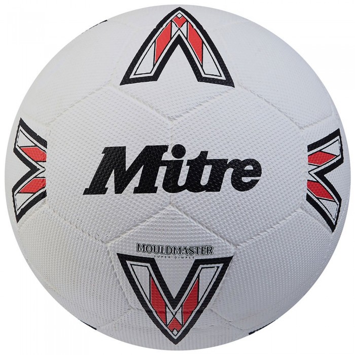 [해외]MITRE Super Dimple 축구공 3140773418 White / Black / Bib Red