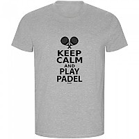 [해외]KRUSKIS Keep Calm And Play Padel ECO 반팔 티셔츠 12140891532 Heather Grey
