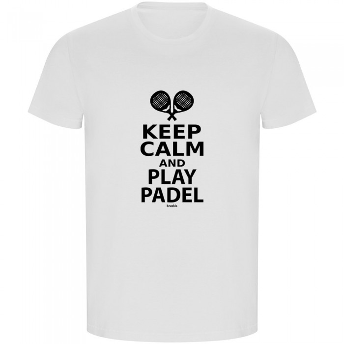 [해외]KRUSKIS Keep Calm And Play Padel ECO 반팔 티셔츠 12140891533 White