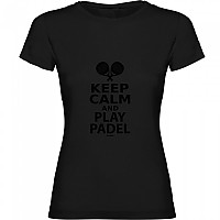 [해외]KRUSKIS Keep Calm And Play Padel 반팔 티셔츠 12140891534 Black