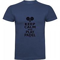[해외]KRUSKIS Keep Calm And Play Padel 반팔 티셔츠 12140891539 Denim Blue