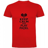[해외]KRUSKIS Keep Calm And Play Padel 반팔 티셔츠 12140891545 Red